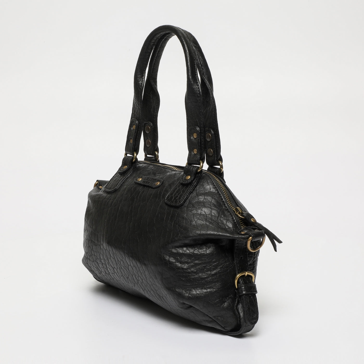 Sac À Main Mini Odelia - Noir/Imprime Python Gris