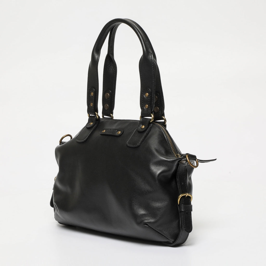 Petit Sac À Main Mini Odelia - Noir / Imprime Croco Noir