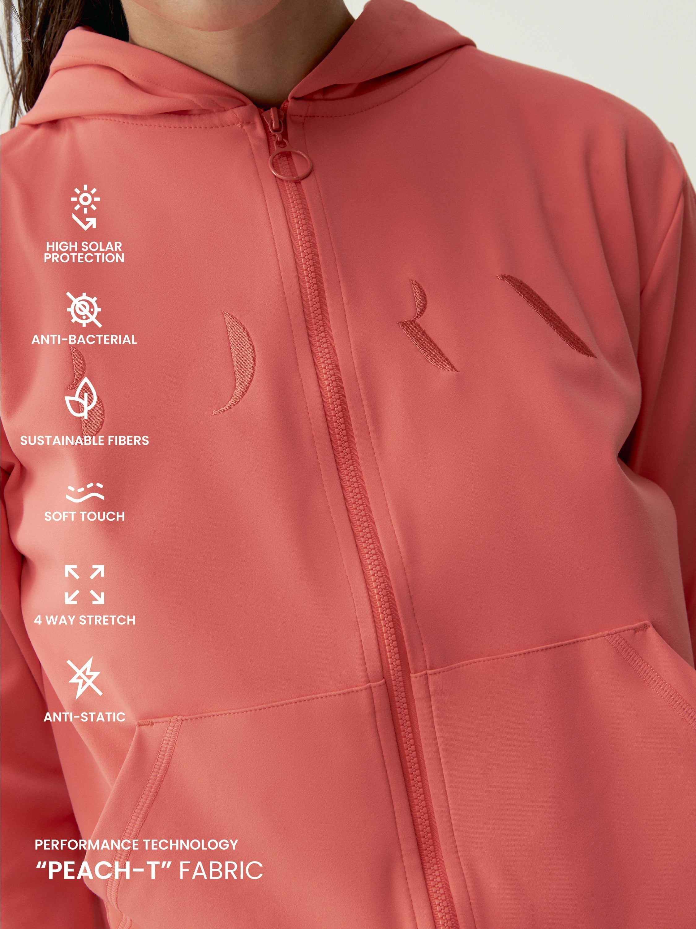 Veste Abbie - Corail Brillant - Femme