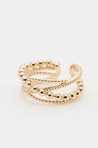 Bague Ajustable Moana - Laiton Doré