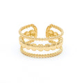Bague Ajustable Matahi - Laiton Doré