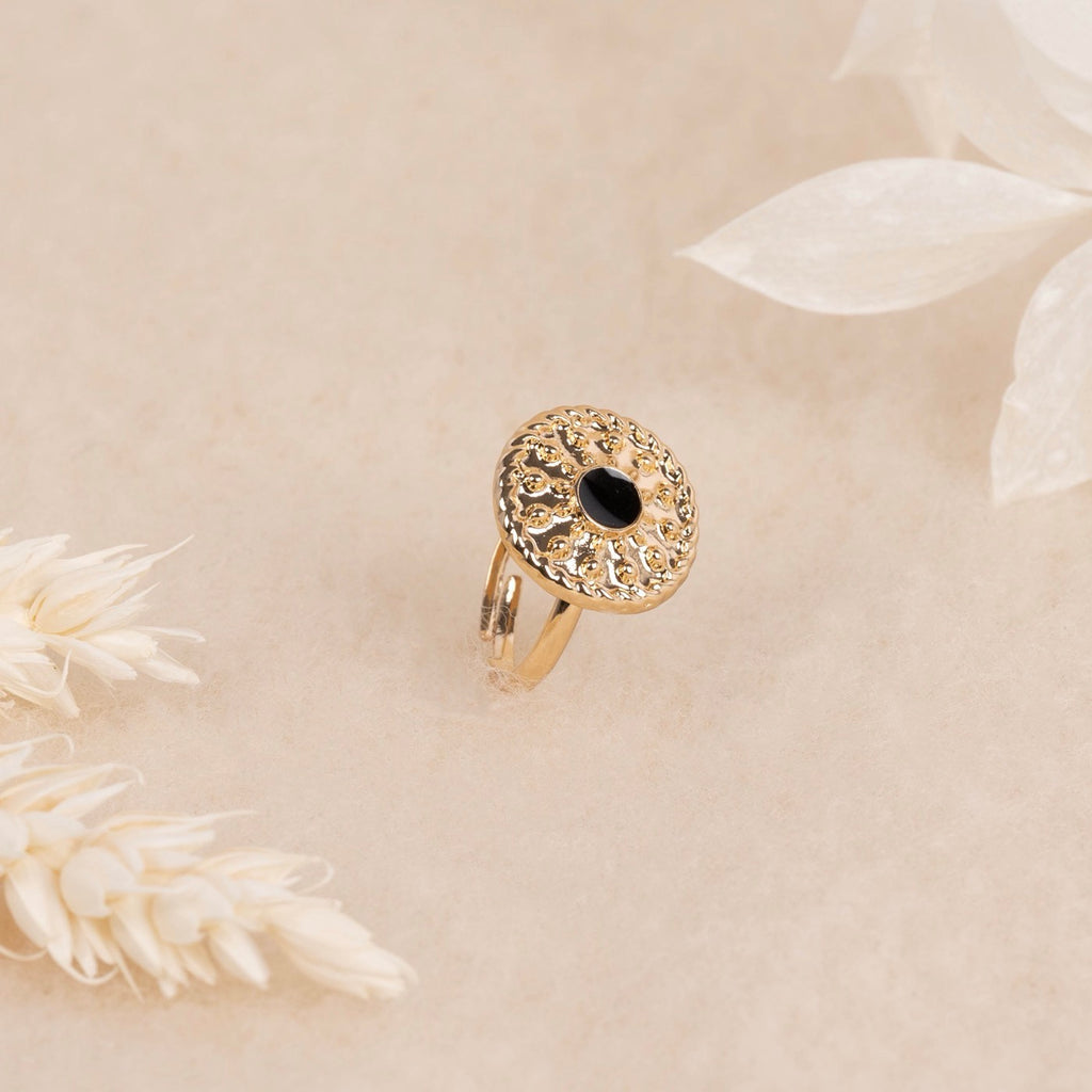 Bague Ajustable Palaos - Laiton Doré