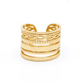 Bague Ajustable Heretei - Laiton Doré