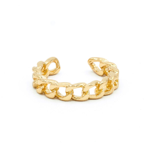 Bague Ajustable Herenui - Laiton Doré
