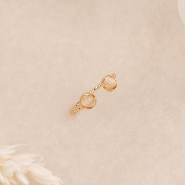 Bague Ajustable Shikoku - Laiton Doré