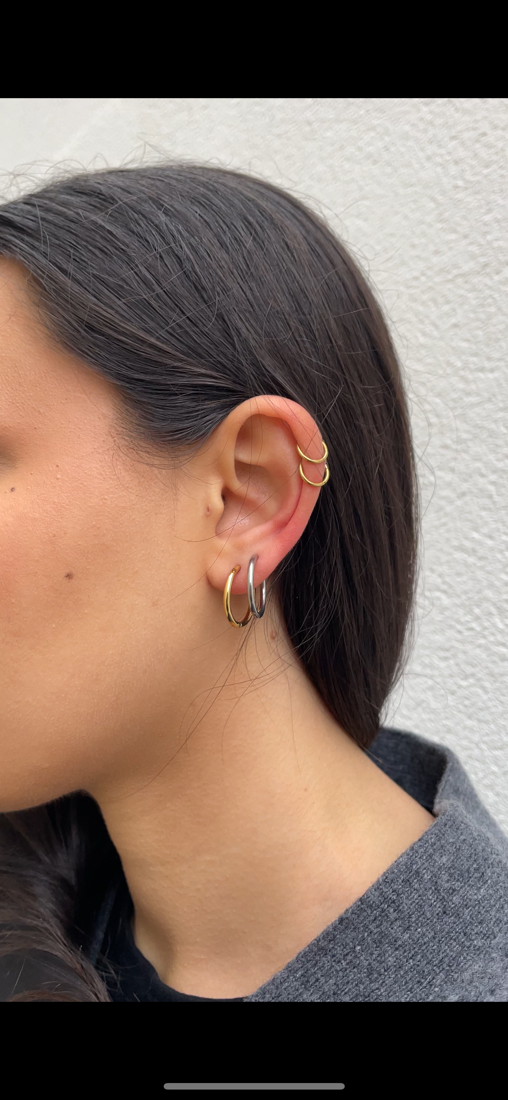 Boucles D'Oreilles Thin Classic Hoops