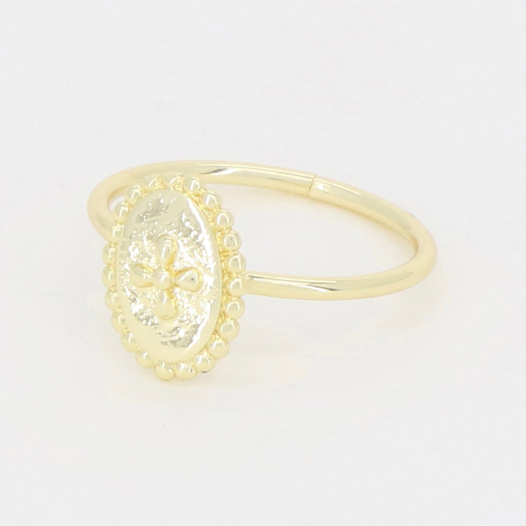 Bague Ajustable Thio - Laiton Doré