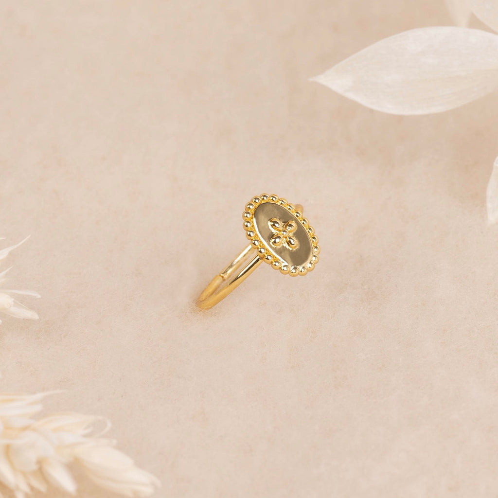 Bague Ajustable Thio - Laiton Doré