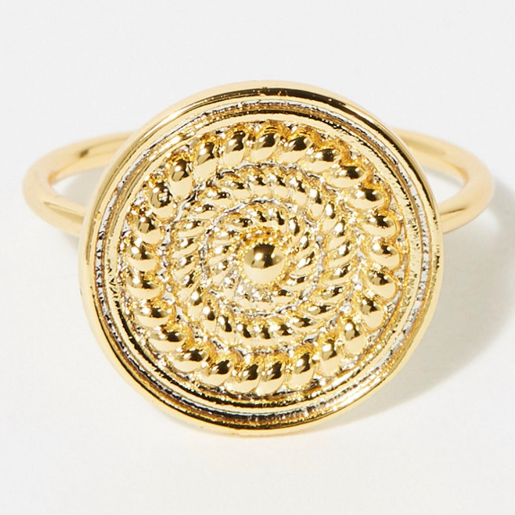 Bague Ajustable Bourail - Laiton Doré