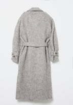 Manteau D'Alpaga Gris