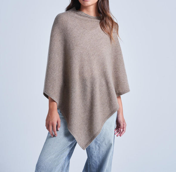 Absolut Cashmere - Cape Triangle Celine - Chataigne - 100% Cachemire 12GG - Femme