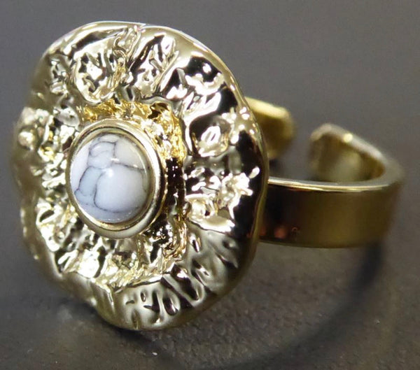 Bague Ajustable Bali - Laiton Doré