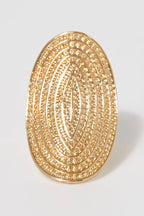 Bague Ajustable Heimanu - Laiton Doré