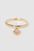 Bague Ajustable Vaimiti - Laiton Doré