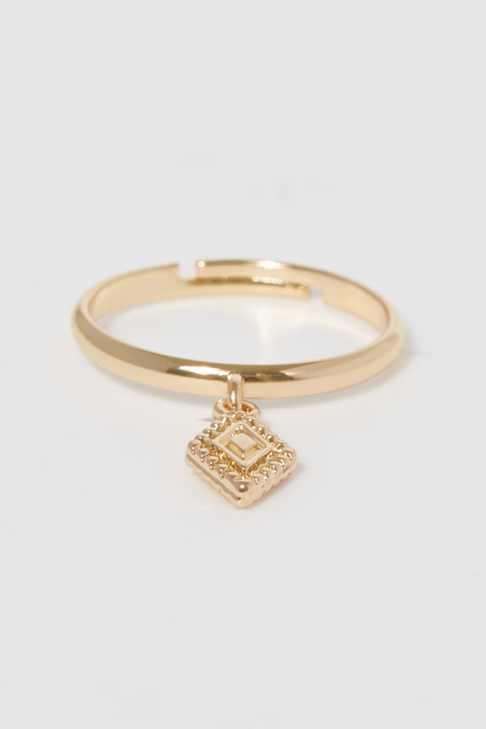 Bague Ajustable Vaimiti - Laiton Doré