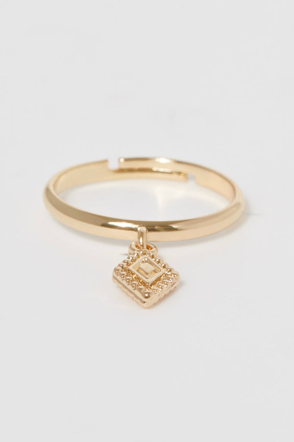 Bague Ajustable Vaimiti - Laiton Doré