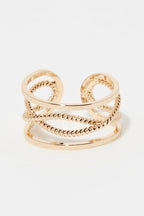 Bague Ajustable - Laiton Doré