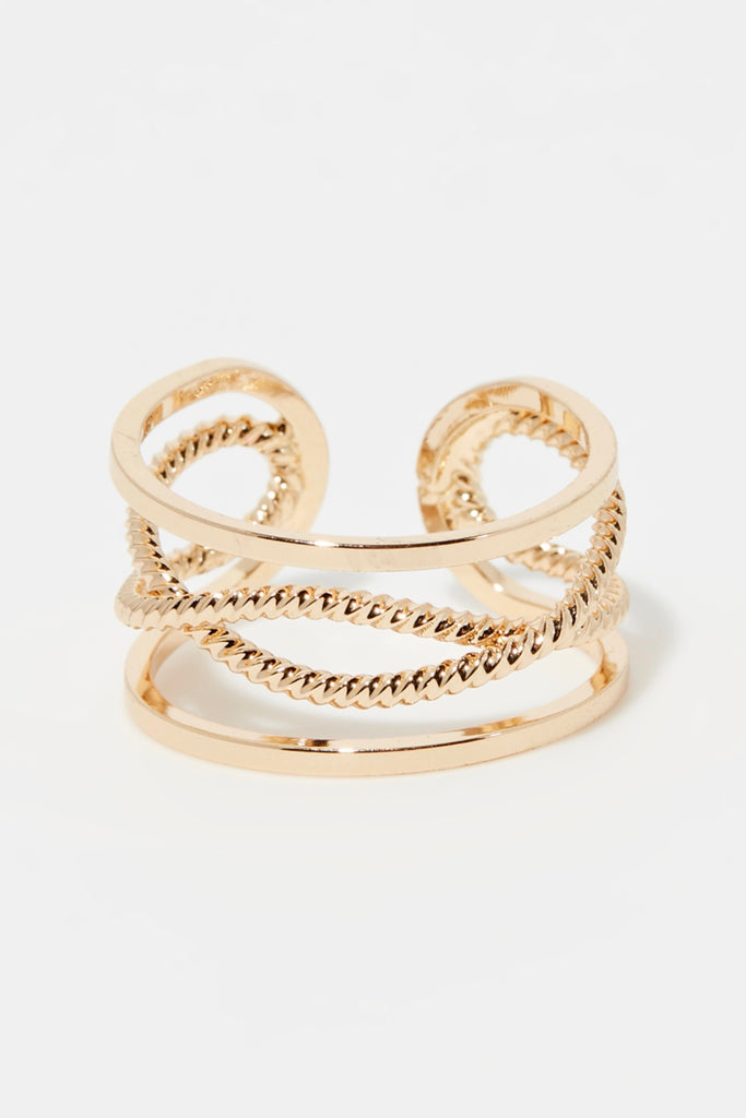 Bague Ajustable - Laiton Doré