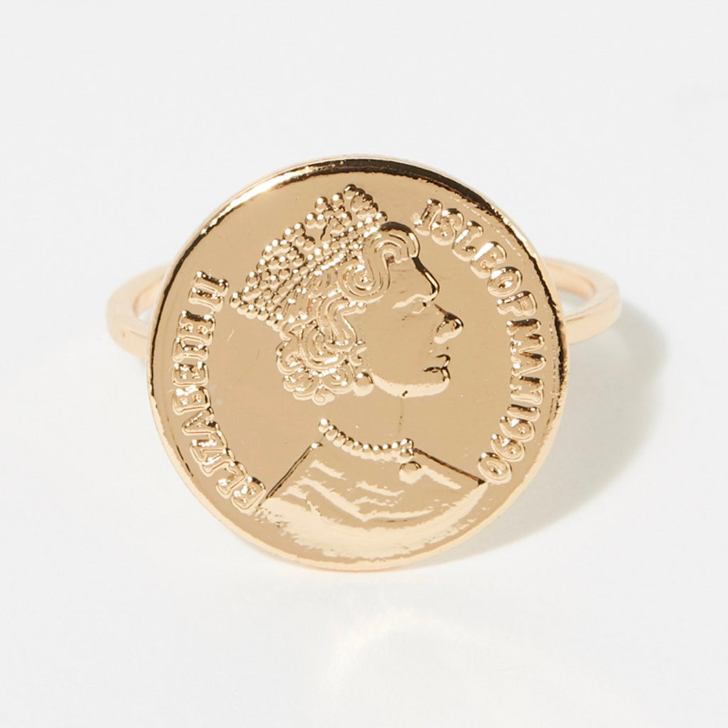 Bague Ajustable Fidji - Laiton Doré