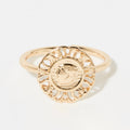 Bague Ajustable Kensia - Laiton Doré
