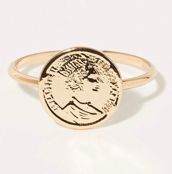 Bague Ajustable Gemima - Laiton Doré