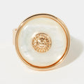 Bague Ajustable Maely En Nacre - Laiton Doré