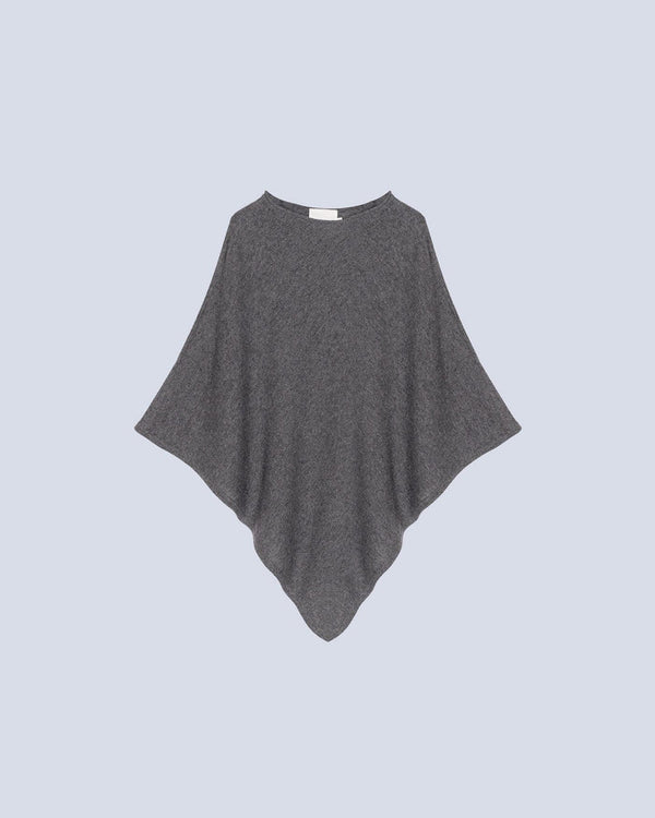 Absolut Cashmere - Cape Triangle Celine - Gris Chine Foncé - 100% Cachemire 12GG - Femme
