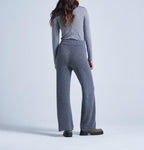 Absolut Cashmere - Pantalon Large Tracey - Gris Chine Foncé - 100% Cachemire 12GG - Femme