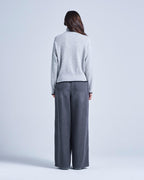 Absolut Cashmere - Pull Wording Majora - Combo Gris Chine Clair - Femme