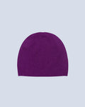 Absolut Cashmere - Bonnet Finitions Roulettées Billy - Aubergine - 100% Cachemire 12GG - Mixte