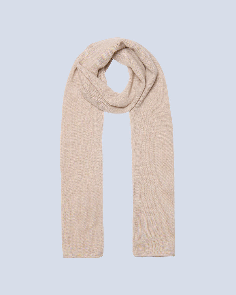 Absolut Cashmere - Écharpe Finitions Roulettées Jordan - Grège - 100% Cachemire 12GG - Mixte