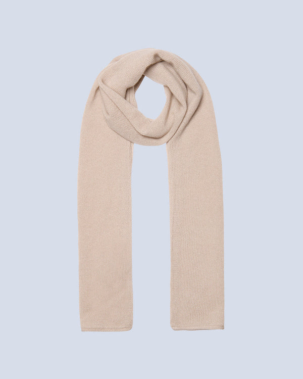 Absolut Cashmere - Écharpe Finitions Roulettées Jordan - Grège - 100% Cachemire 12GG - Mixte