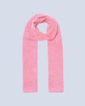 Écharpe Finitions Roulettées Jordan - Rose Bubble Gum - 100% Cachemire 12Gg - Mixte