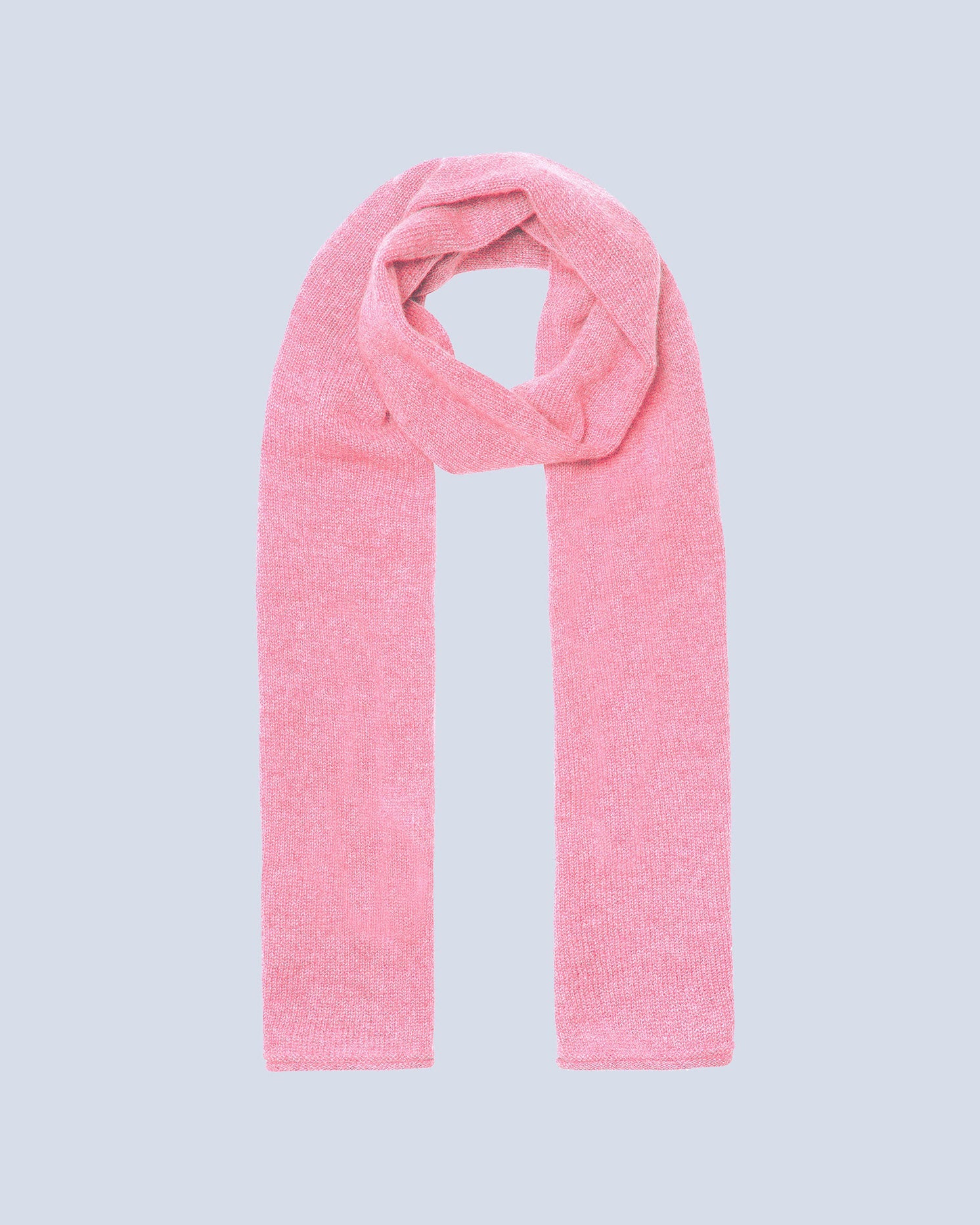 Écharpe Finitions Roulettées Jordan - Rose Bubble Gum - 100% Cachemire 12Gg - Mixte