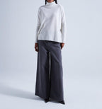 Absolut Cashmere - Poncho Large Col Roulé Clara - Nuage - 100% Cachemire 12GG - Femme