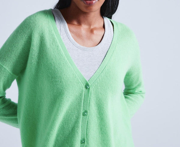 Absolut Cashmere - Cardigan Large Manches Longues Antigone - Absinthe - 100% Cachemire 12GG - Femme