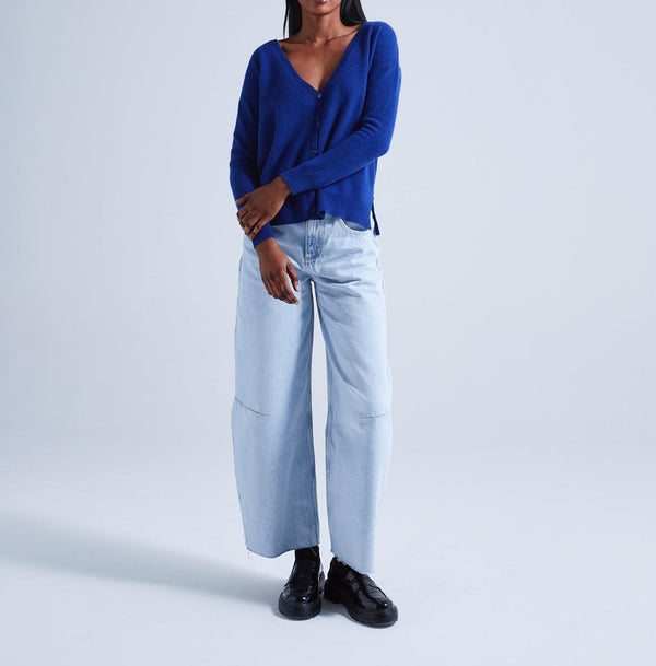 Absolut Cashmere - Cardigan Large Manches Longues Antigone - Nautique - 100% Cachemire 12GG - Femme