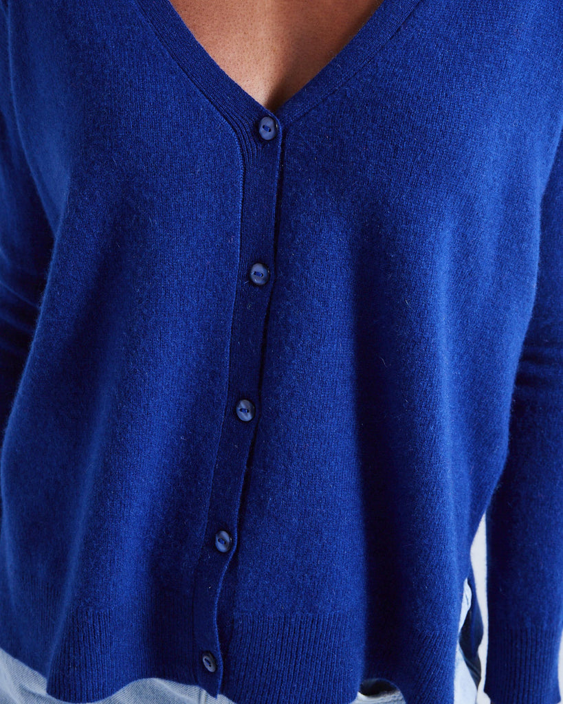 Absolut Cashmere - Cardigan Large Manches Longues Antigone - Nautique - 100% Cachemire 12GG - Femme