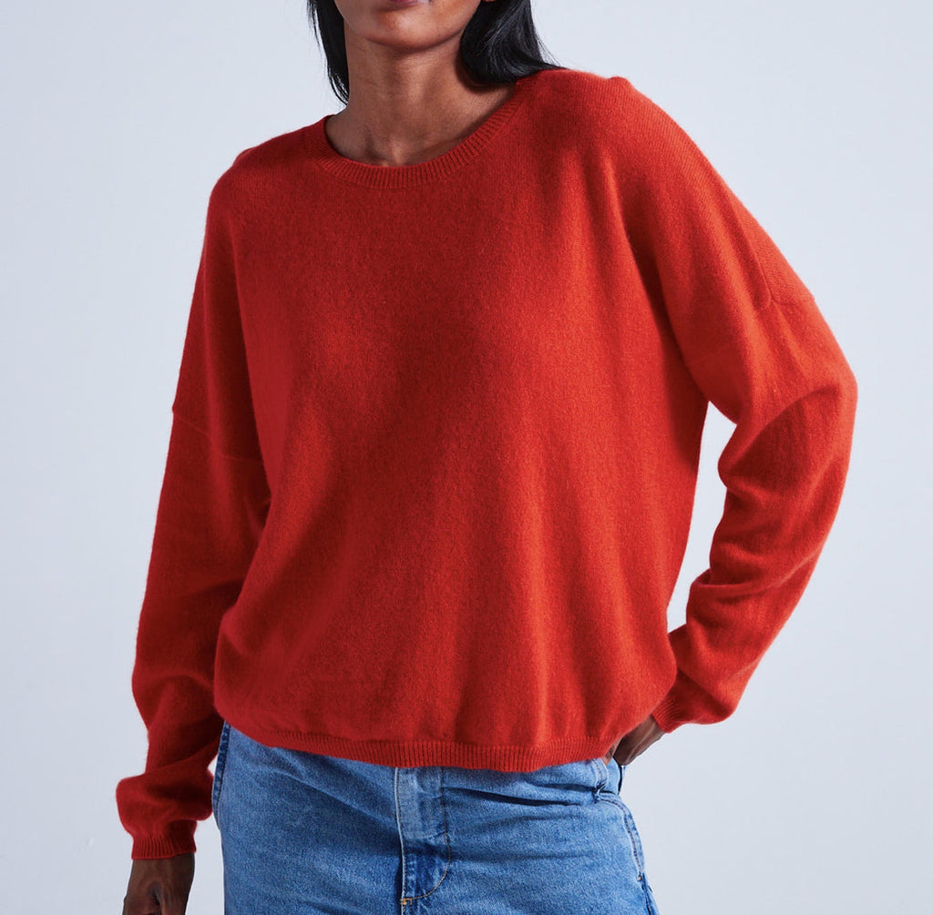 Absolut Cashmere - Pull Col Rond Kaira - Nectarine - 100% Cachemire 12GG - Femme