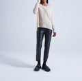 Absolut Cashmere - Pull Col Rond Manches Longues Kenza - Grège - 100% Cachemire 12GG - Femme