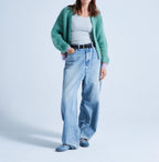 Absolut Cashmere - Gilet Mi-Long Manches Longues Solveig - Combo Amande - Femme