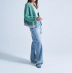 Absolut Cashmere - Gilet Mi-Long Manches Longues Solveig - Combo Amande - Femme