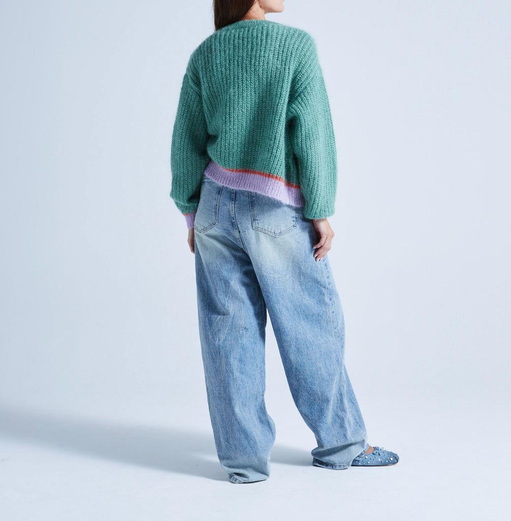 Absolut Cashmere - Gilet Mi-Long Manches Longues Solveig - Combo Amande - Femme