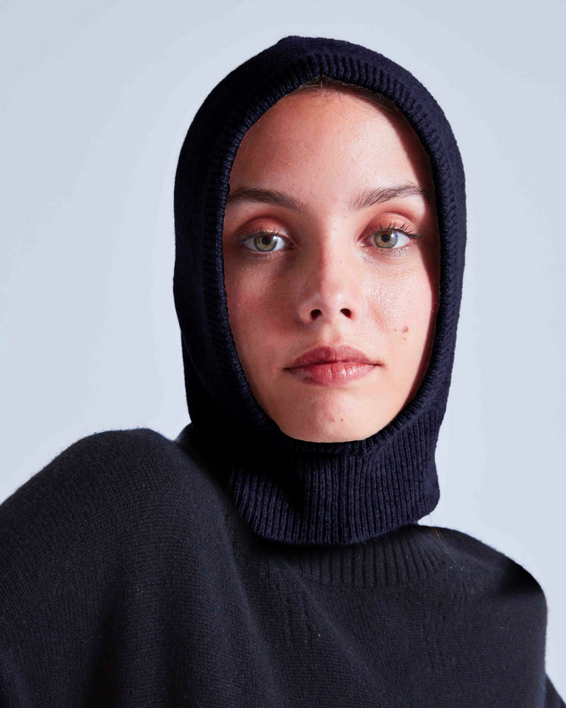 Absolut Cashmere - Cagoule Wind - Nuit - Femme