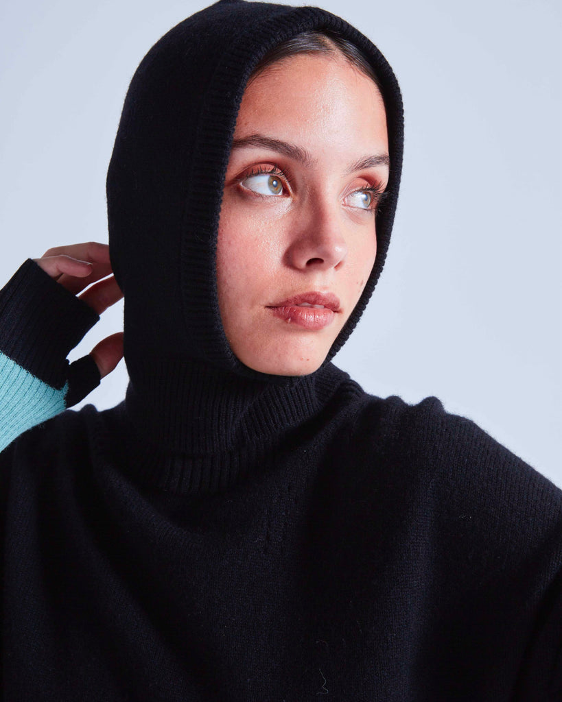 Absolut Cashmere - Cagoule Wind - Noir - Femme