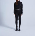 Absolut Cashmere - Legging Avec Jacquard Nava - Noir W Grège - Femme