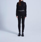 Absolut Cashmere - Legging Avec Jacquard Nava - Noir W Grège - Femme