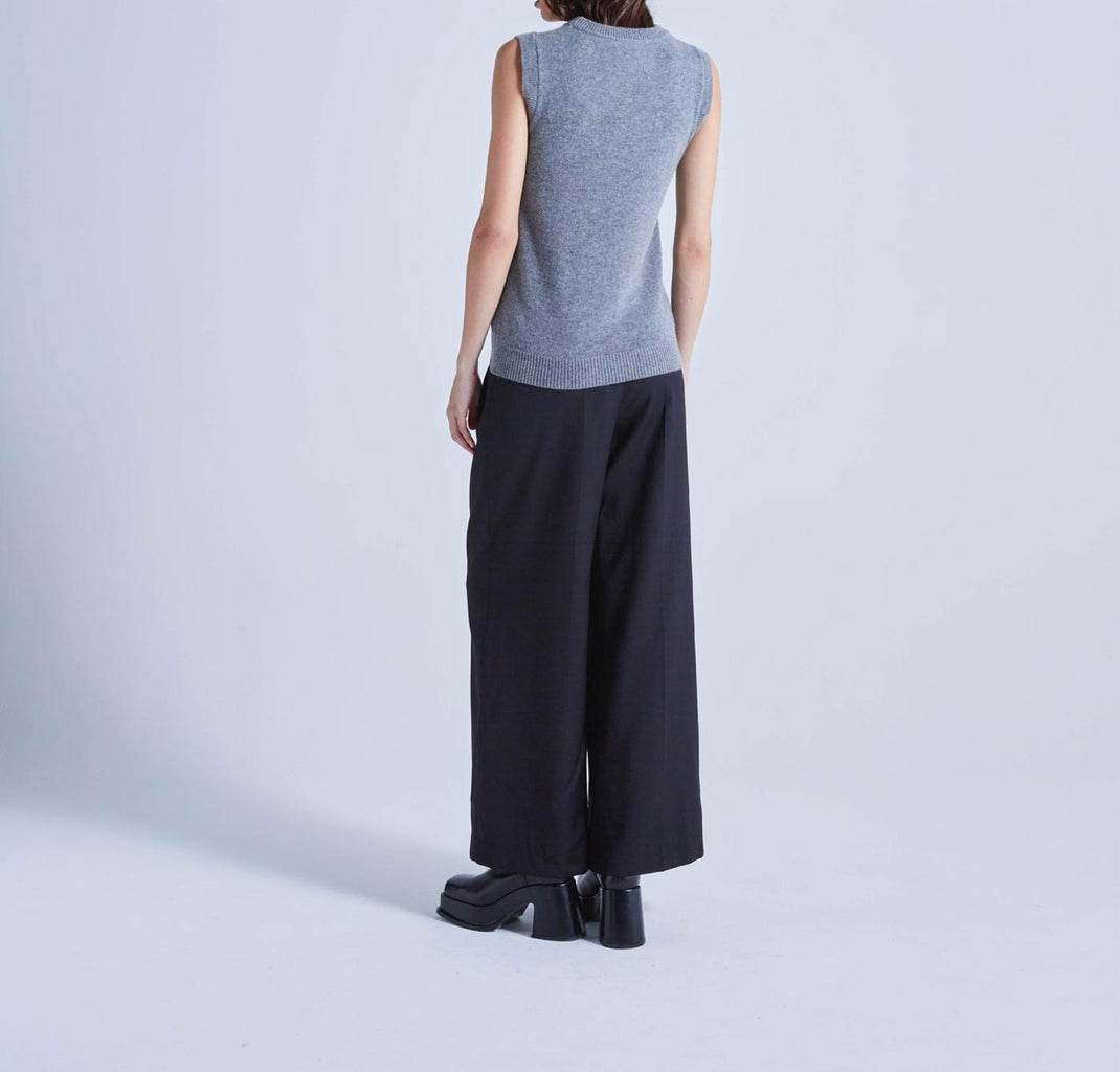 Absolut Cashmere - Pull Jacquard Love Mc Dea - Love Gris Chine Foncé - Femme