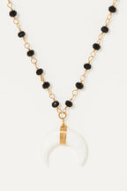 Collier Maupiti Onyx - Laiton Doré