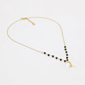 Collier Maupiti Onyx - Laiton Doré